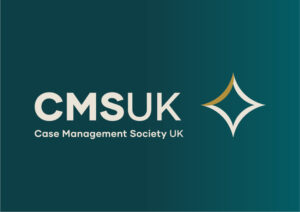 CMSUK logo with the text “Case Management Society UK” and a four-pointed star symbol.